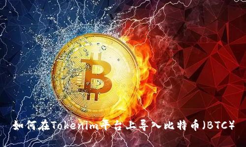 如何在Tokenim平台上导入比特币(BTC)