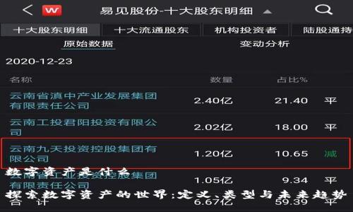 数字资产是什么
探索数字资产的世界:定义、类型与未来趋势